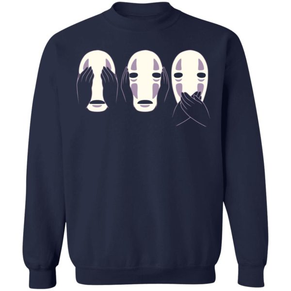 Spirited Away Soot Sprites - Kaonashi No Face Sweatshirt-Apparel, kaonashi, no face, Spirited Away, Spirited Away Soot Sprites, Sweatshirt