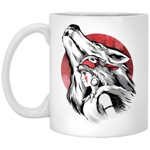 Watch Princess Mononoke - Princess Mononoke – Red Moon Mug-Accessories, House Decor, Mug, princess mononoke, Watch Princess Mononoke