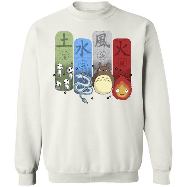 Totoro Catbus - Ghibli Elemental Sweatshirt Unisex-Apparel, Howl's Moving Castle, My Neighbor Totoro, princess mononoke, Spirited Away, Sweatshirt, Totoro Catbus