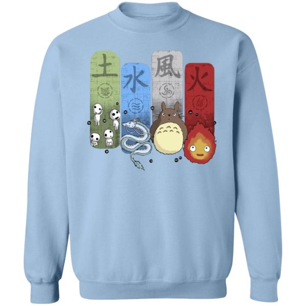 Totoro Catbus - Ghibli Elemental Sweatshirt Unisex-Apparel, Howl's Moving Castle, My Neighbor Totoro, princess mononoke, Spirited Away, Sweatshirt, Totoro Catbus