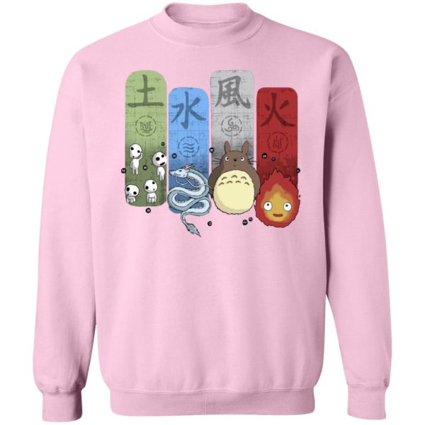 Totoro Catbus - Ghibli Elemental Sweatshirt Unisex-Apparel, Howl's Moving Castle, My Neighbor Totoro, princess mononoke, Spirited Away, Sweatshirt, Totoro Catbus