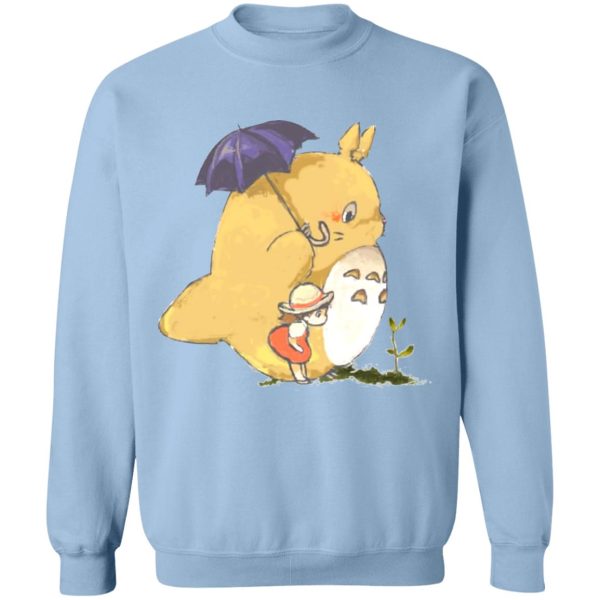 Totoro Tattoo - Umbrella Totoro and Mei Sweatshirt-Apparel, My Neighbor Totoro, Sweatshirt, Totoro Tattoo