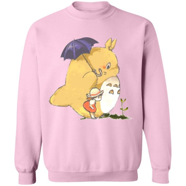 Totoro Tattoo - Umbrella Totoro and Mei Sweatshirt-Apparel, My Neighbor Totoro, Sweatshirt, Totoro Tattoo