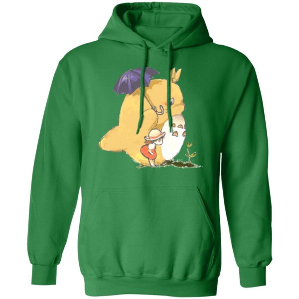 Dai-totoro - Umbrella Totoro and Mei Hoodie-Apparel, Dai-totoro, Hoodie, My Neighbor Totoro