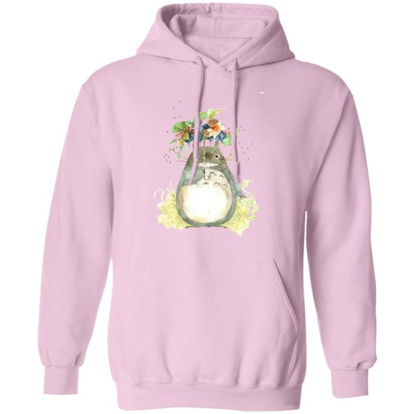 My Neighbor Totoro Wallpaper - Totoro with Flower Umbrella Hoodie-Apparel, Hoodie, My Neighbor Totoro, My Neighbor Totoro Wallpaper