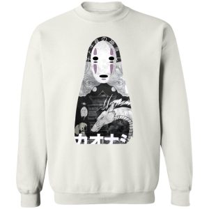 Boh Spirited Away - Spirited Away Kaonashi Cutout Black Sweatshirt-Apparel, Boh Spirited Away, kaonashi, no face, Spirited Away, Sweatshirt