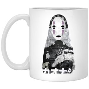 Spirited Away Wallpaper - Spirited Away Kaonashi Cutout Black Mug-Accessories, House Decor, kaonashi, Mug, no face, Spirited Away, Spirited Away Dust Sprites, Spirited Away Theaters, Spirited Away Wallpaper