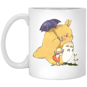 What Is Totoro - Umbrella Totoro and Mei Mug-Accessories, House Decor, Mug, My Neighbor Totoro, What Is Totoro