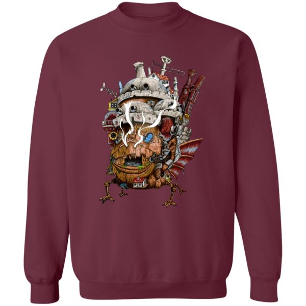 Howl's Moving Castle Piano - Howl’s Moving Castle – Smoking Sweatshirt-Apparel, Howl's Moving Castle, Howl's Moving Castle Piano, Sweatshirt