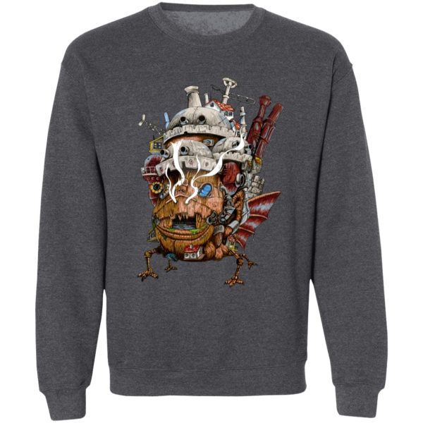 Howl's Moving Castle Piano - Howl’s Moving Castle – Smoking Sweatshirt-Apparel, Howl's Moving Castle, Howl's Moving Castle Piano, Sweatshirt