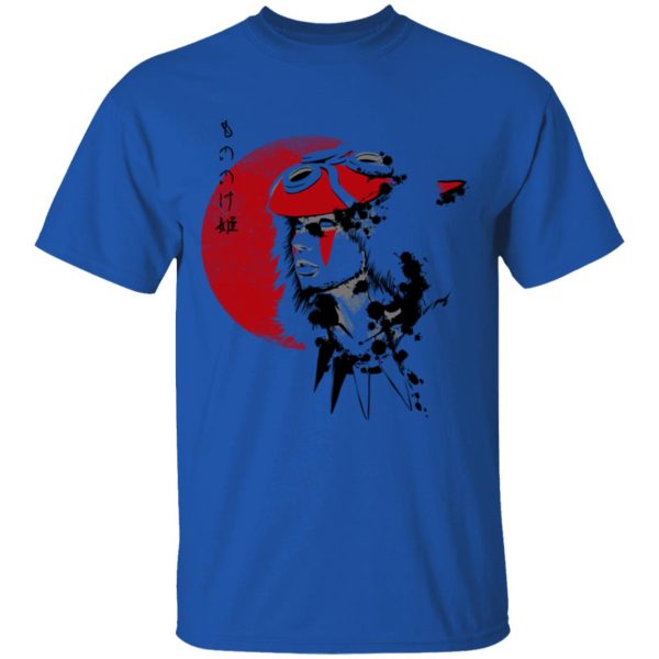 Princess Mononoke English Cast - Princess Mononoke and the Red Moon T Shirt-Apparel, princess mononoke, Princess Mononoke English Cast, Tshirt