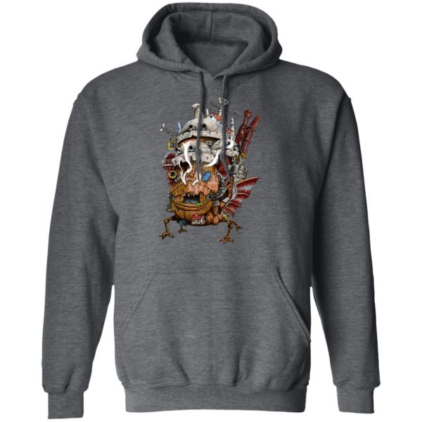 Howl's Moving Castle Music Sheet Piano - Howl’s Moving Castle – Smoking Hoodie-Apparel, Hoodie, Howl's Moving Castle, Howl's Moving Castle Music Sheet Piano