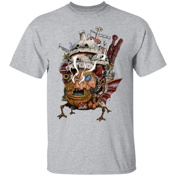 Sheet Music Howl's Moving Castle - Howl’s Moving Castle – Smoking T Shirt-Apparel, Howl's Moving Castle, Sheet Music Howl's Moving Castle, Tshirt