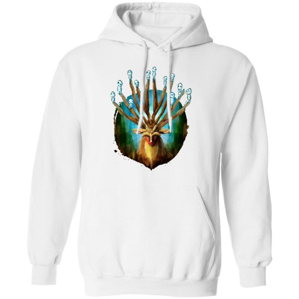 Princess Mononoke Tree Spirits - Princess Mononoke – Shishigami and The Tree Spirit Hoodie-Apparel, Hoodie, princess mononoke, Princess Mononoke Tree Spirits