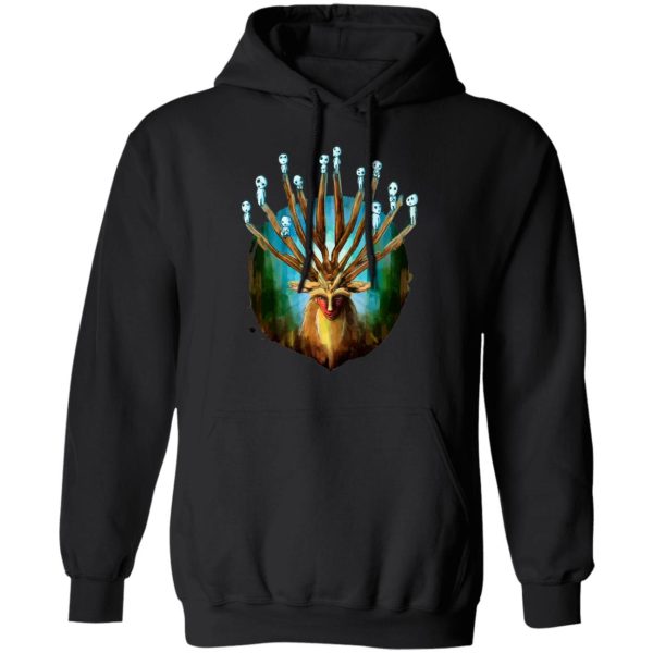 Princess Mononoke Tree Spirits - Princess Mononoke – Shishigami and The Tree Spirit Hoodie-Apparel, Hoodie, princess mononoke, Princess Mononoke Tree Spirits