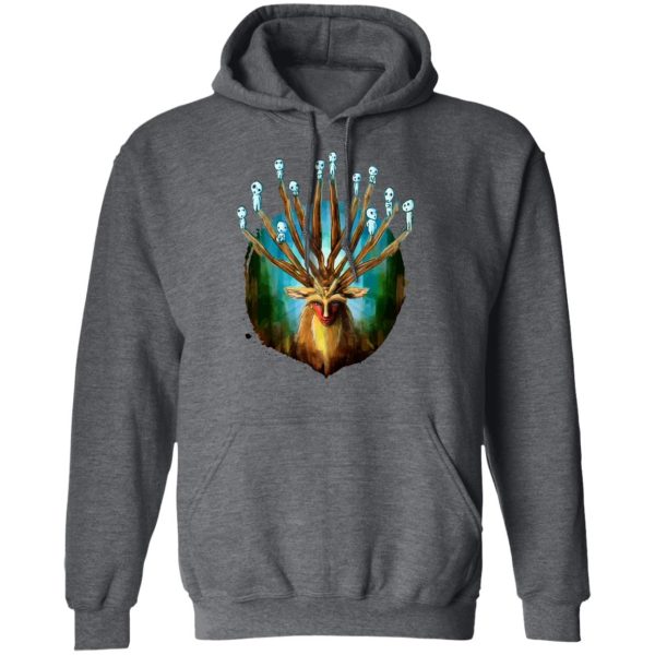 Princess Mononoke Tree Spirits - Princess Mononoke – Shishigami and The Tree Spirit Hoodie-Apparel, Hoodie, princess mononoke, Princess Mononoke Tree Spirits