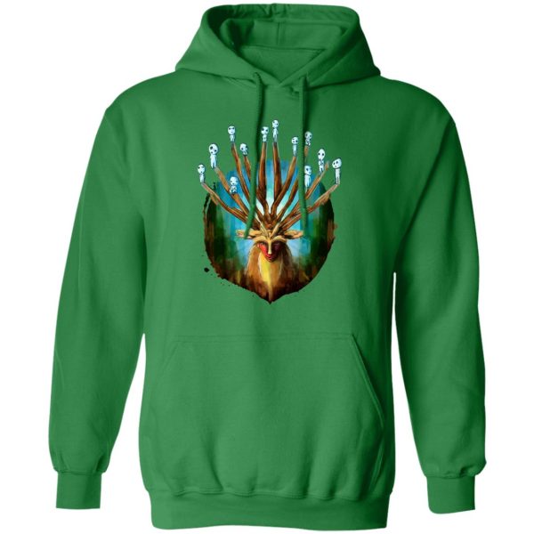 Princess Mononoke Tree Spirits - Princess Mononoke – Shishigami and The Tree Spirit Hoodie-Apparel, Hoodie, princess mononoke, Princess Mononoke Tree Spirits