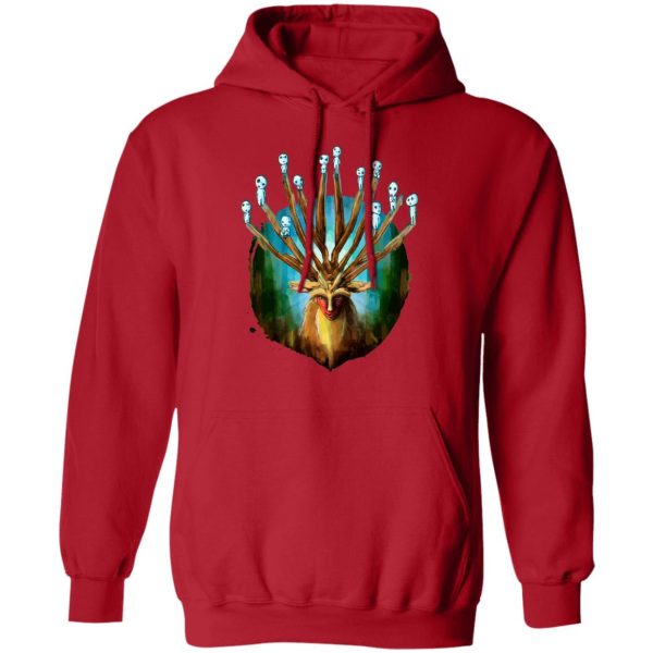 Princess Mononoke Tree Spirits - Princess Mononoke – Shishigami and The Tree Spirit Hoodie-Apparel, Hoodie, princess mononoke, Princess Mononoke Tree Spirits