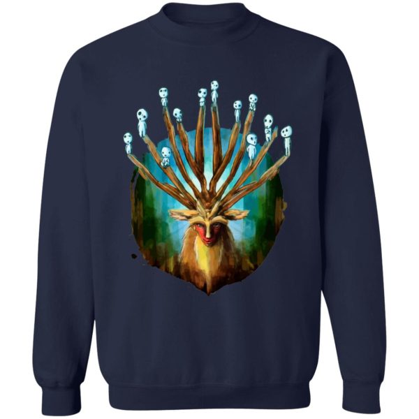 Princess Mononoke Kodama - Princess Mononoke – Shishigami and The Tree Spirit Sweatshirt-Apparel, princess mononoke, Princess Mononoke Kodama, Sweatshirt