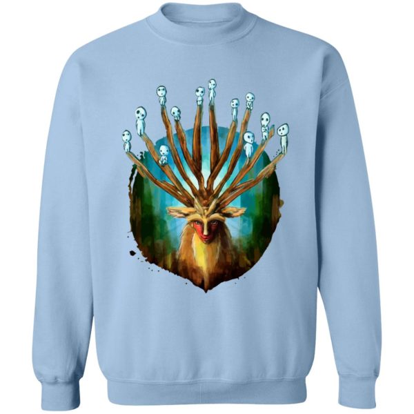 Princess Mononoke Kodama - Princess Mononoke – Shishigami and The Tree Spirit Sweatshirt-Apparel, princess mononoke, Princess Mononoke Kodama, Sweatshirt