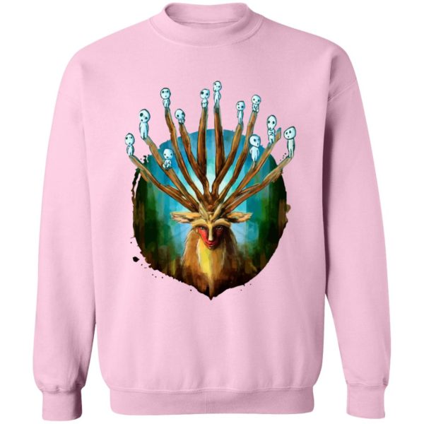 Princess Mononoke Kodama - Princess Mononoke – Shishigami and The Tree Spirit Sweatshirt-Apparel, princess mononoke, Princess Mononoke Kodama, Sweatshirt