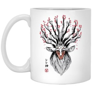 Where To Watch Princess Mononoke - Princess Mononoke – Shishigami and Sakura Mug-Accessories, House Decor, Mug, princess mononoke, Where To Watch Princess Mononoke