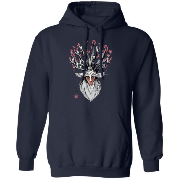 Princess Mononoke Theaters - Princess Mononoke – Shishigami and Sakura Hoodie-Apparel, Hoodie, princess mononoke, Princess Mononoke Theaters