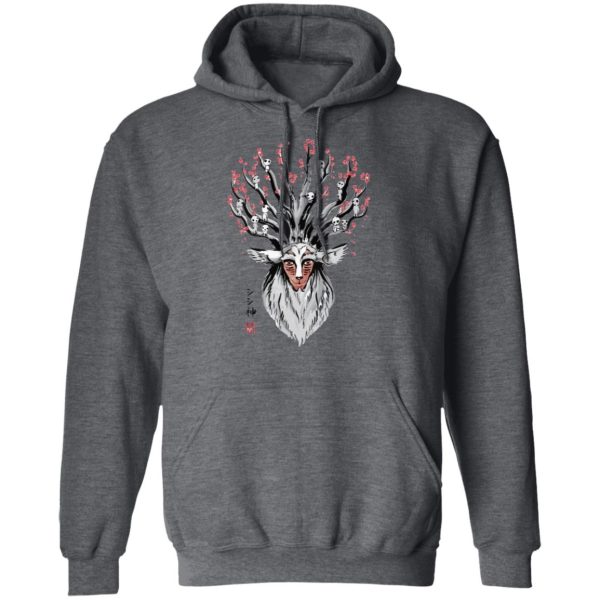 Princess Mononoke Theaters - Princess Mononoke – Shishigami and Sakura Hoodie-Apparel, Hoodie, princess mononoke, Princess Mononoke Theaters