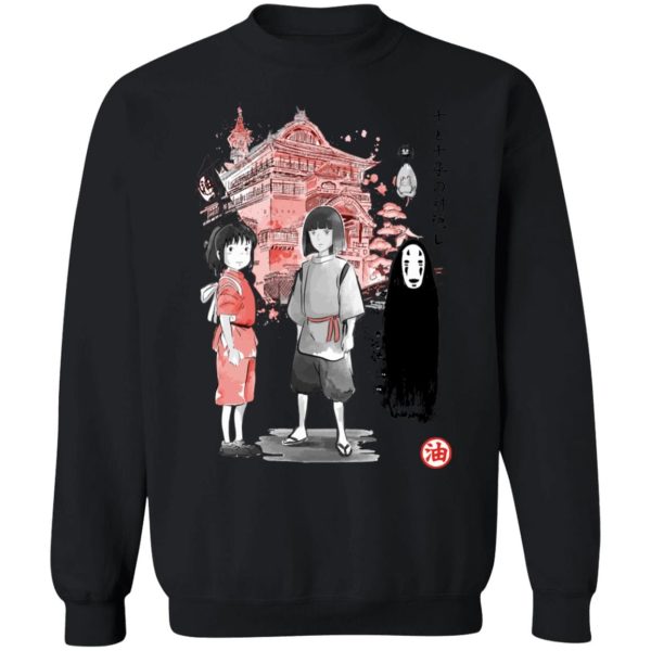 Spirited Away In Theaters - Spirited Away – Sen and Friends by the Bathhouse Sweatshirt-Apparel, Spirited Away, Spirited Away In Theaters, Sweatshirt