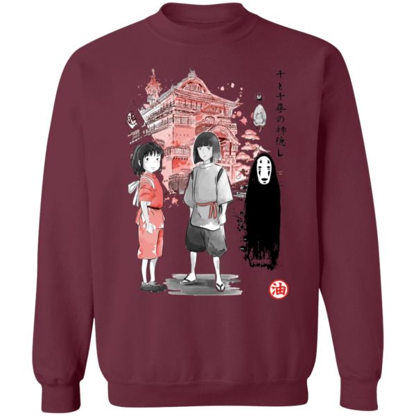 Spirited Away In Theaters - Spirited Away – Sen and Friends by the Bathhouse Sweatshirt-Apparel, Spirited Away, Spirited Away In Theaters, Sweatshirt