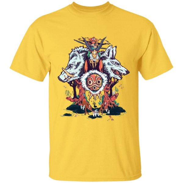 Princess Mononoke Characters - Princess Mononoke Characters T Shirt-Apparel, princess mononoke, Princess Mononoke Characters, Tshirt