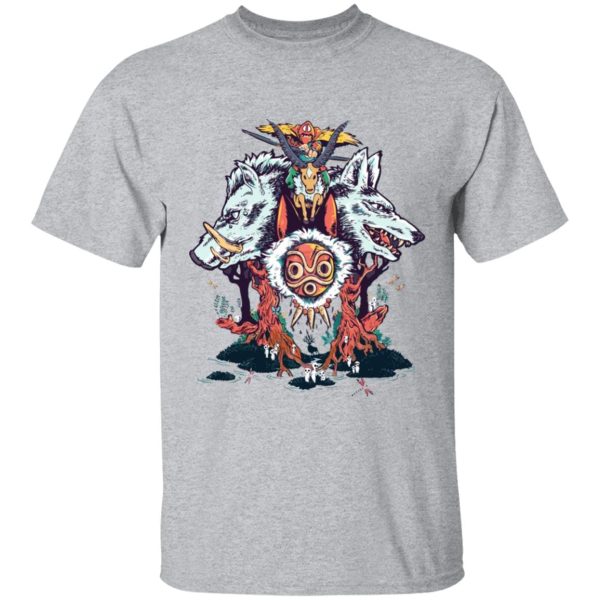 Princess Mononoke Characters - Princess Mononoke Characters T Shirt-Apparel, princess mononoke, Princess Mononoke Characters, Tshirt