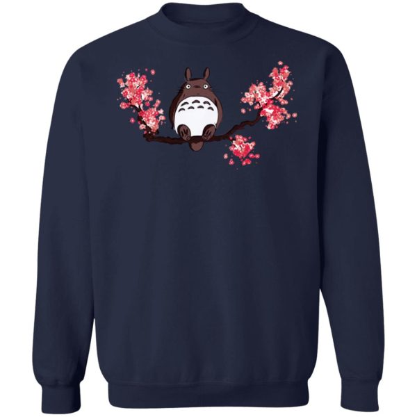 Is Totoro Forest Japan Safe - Totoro and Sakura Sweatshirt-Apparel, Is Totoro Forest Japan Safe, My Neighbor Totoro, Sweatshirt