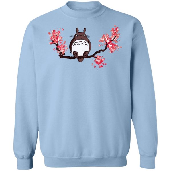 Is Totoro Forest Japan Safe - Totoro and Sakura Sweatshirt-Apparel, Is Totoro Forest Japan Safe, My Neighbor Totoro, Sweatshirt