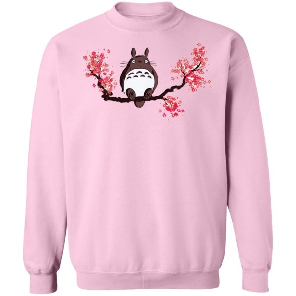 Is Totoro Forest Japan Safe - Totoro and Sakura Sweatshirt-Apparel, Is Totoro Forest Japan Safe, My Neighbor Totoro, Sweatshirt