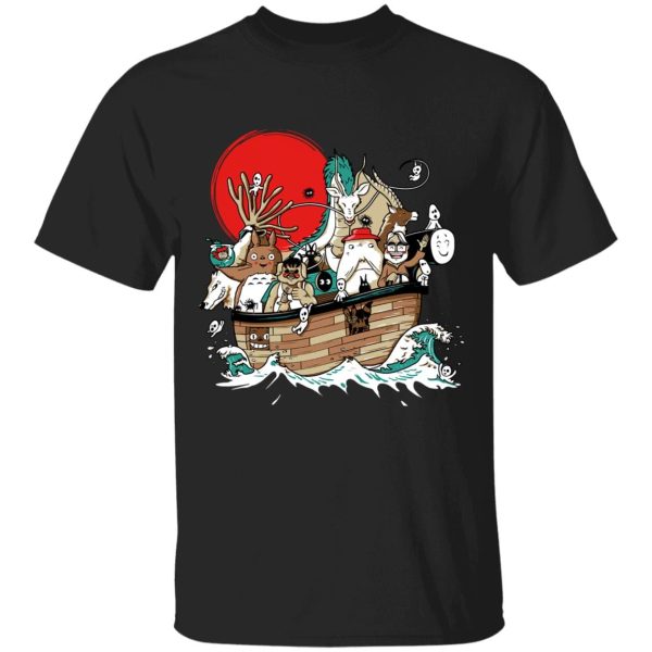 Dai-totoro - Studio Ghibli Boat T Shirt-Apparel, Dai-totoro, Howl's Moving Castle, My Neighbor Totoro, princess mononoke, Spirited Away, Tshirt