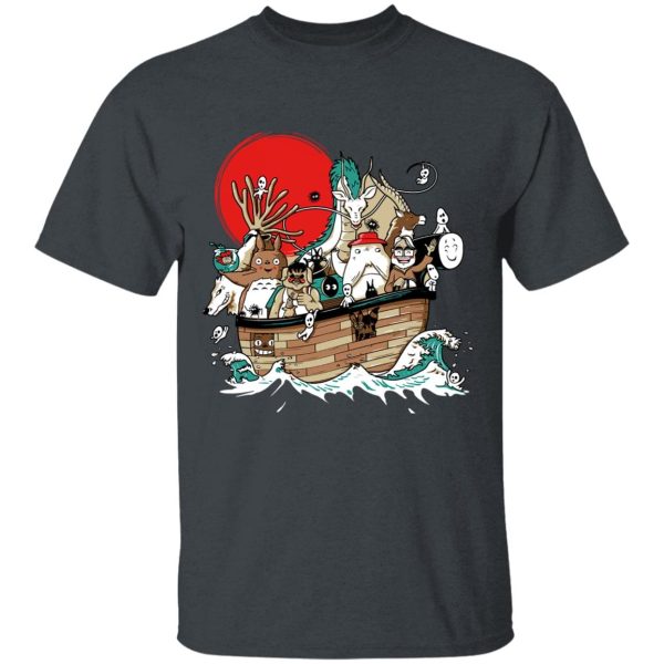 Dai-totoro - Studio Ghibli Boat T Shirt-Apparel, Dai-totoro, Howl's Moving Castle, My Neighbor Totoro, princess mononoke, Spirited Away, Tshirt