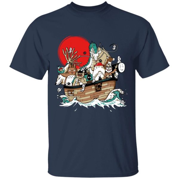 Dai-totoro - Studio Ghibli Boat T Shirt-Apparel, Dai-totoro, Howl's Moving Castle, My Neighbor Totoro, princess mononoke, Spirited Away, Tshirt