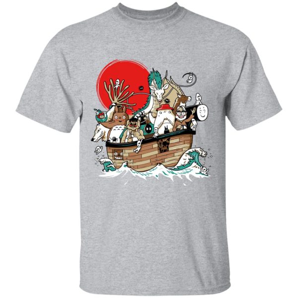 Dai-totoro - Studio Ghibli Boat T Shirt-Apparel, Dai-totoro, Howl's Moving Castle, My Neighbor Totoro, princess mononoke, Spirited Away, Tshirt