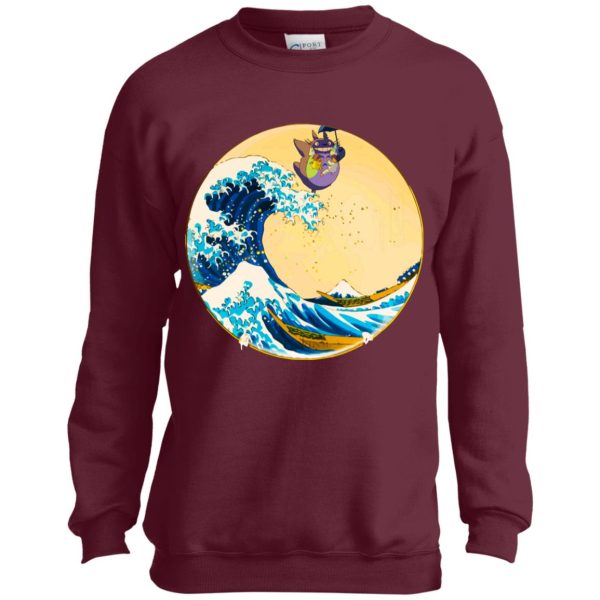 Ponyo English Cast - Totoro On The Waves Sweatshirt for Kid-Ponyo English Cast