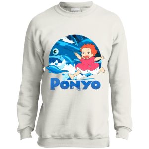 Ponyo In Theaters - Ghibli Studio Ponyo On The Waves Sweatshirt for Kid-Ponyo In Theaters