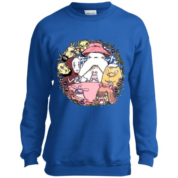 Spirited Away Online - Spirited Away No Face Tea Time Sweatshirt for Kid-Spirited Away Online