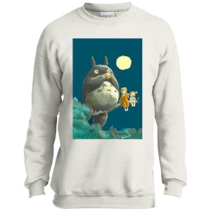 My Neighbor Totoro Cast - My Neighbor Totoro by the moon Sweatshirt for Kid-My Neighbor Totoro Cast