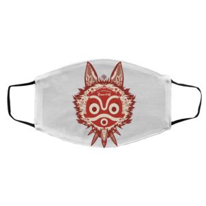 Where To Watch Princess Mononoke - Princess Mononoke Mask Face Mask-Accessories, Face Mask, princess mononoke, Where To Watch Princess Mononoke