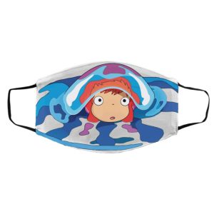 Ponyo Voice Actors - Ponyo Very First Trip Face Mask-Accessories, Face Mask, ponyo, Ponyo Voice Actors