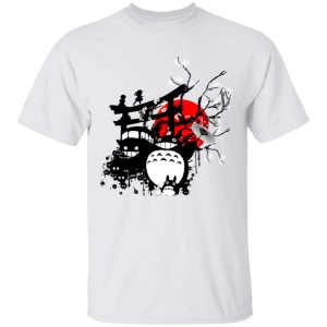 Totoro Ann Arbor - Totoro and Friends by the Red Moon T Shirt-Apparel, My Neighbor Totoro, Totoro Ann Arbor, Tshirt