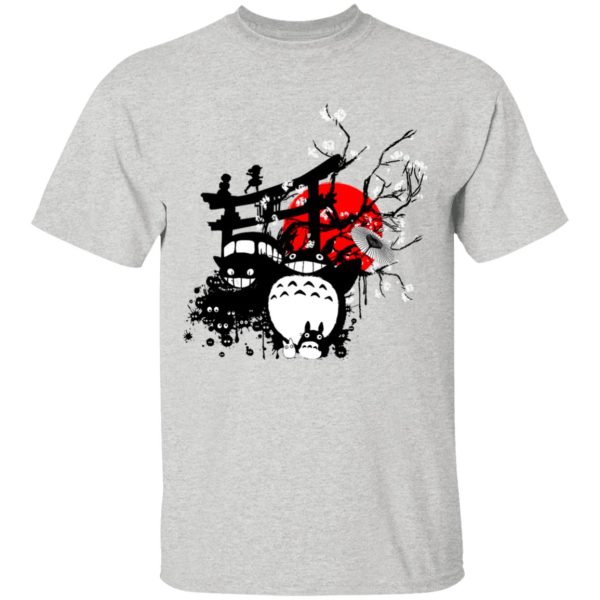 Totoro Ann Arbor - Totoro and Friends by the Red Moon T Shirt-Apparel, My Neighbor Totoro, Totoro Ann Arbor, Tshirt