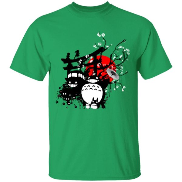 Totoro Ann Arbor - Totoro and Friends by the Red Moon T Shirt-Apparel, My Neighbor Totoro, Totoro Ann Arbor, Tshirt