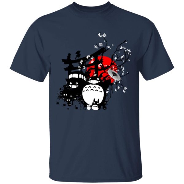 Totoro Ann Arbor - Totoro and Friends by the Red Moon T Shirt-Apparel, My Neighbor Totoro, Totoro Ann Arbor, Tshirt