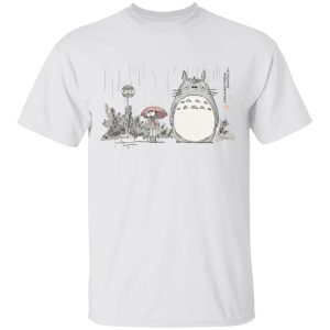 My Neighbor Totoro Cat Bus - Totoro At The Bus Stop T Shirt-Apparel, My Neighbor Totoro, My Neighbor Totoro Cat Bus, Tshirt